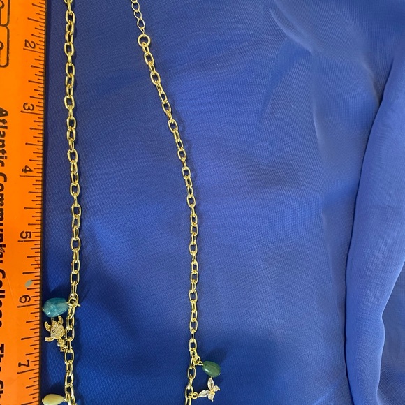 Kirks Folly Gold Tone Seashore theme necklace, NEW, 16” w/2” extender - Picture 7 of 8